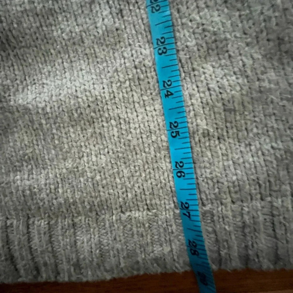 [SP]Free People Gray Crew Neck Fold Sleeve Wool Knit Sweater - Picture 6 of 7